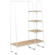 Load image into Gallery viewer, Clothes Rack Free Standing Storage Tower with Metal Frame
