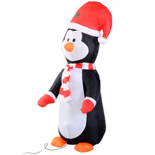 Load image into Gallery viewer, 4 ft Waterproof Inflatable Penguin Christmas Decoration
