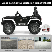 Load image into Gallery viewer, 12V Kids Spring Suspension Ride On Truck-Black & White