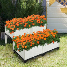Load image into Gallery viewer, Set of 4 Elevated Flower Vegetable Herb Grow Planter Box