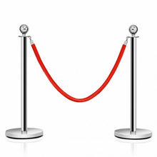 Load image into Gallery viewer, 2 pcs Barrier Crowd Control Stanchion Queue Velvet Rope