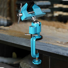 Load image into Gallery viewer, Bench Vise Swivel 3" Tabletop Clamp Vice Tilts Rotate 360 Universal Work