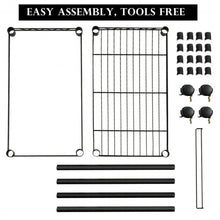 Load image into Gallery viewer, Metal Rolling File Cart for Folder Storage-Black