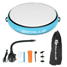 Load image into Gallery viewer, 40" Inflatable Round Gymnastic Mat Tumbling Floor Mat with Electric Pump-Blue