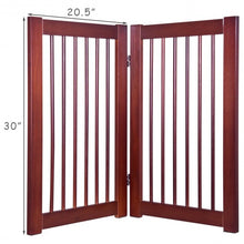 Load image into Gallery viewer, 30" Configurable Folding Free Standing Wood Pet Safety Fence