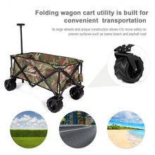 Load image into Gallery viewer, Collapsible Outdoor Utility Garden Trolley Folding Wagon-Camouflage