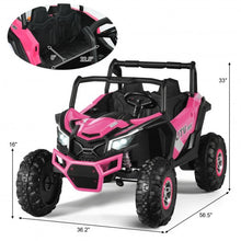 Load image into Gallery viewer, 12 V Electric Kids Ride-On Car 2-Seater SUV Off-Road UTV with Remote-Pink
