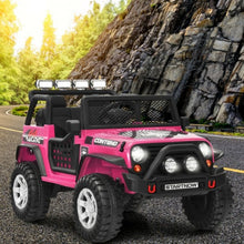 Load image into Gallery viewer, 12V Kids Remote Control Electric Ride On Truck Car with Lights and Music -Pink