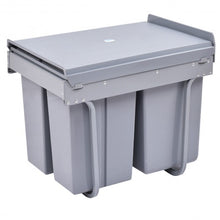 Load image into Gallery viewer, 10.5 gal 3 Compartment Pull Out Recycling Waste Bin