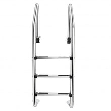 Load image into Gallery viewer, Stainless Steel Swimming Pool Ladder with Anti-Slip Step