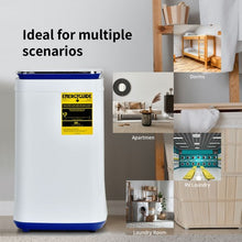 Load image into Gallery viewer, 7.7 lbs Compact Full Automatic Washing Machine with Heating Function Pump