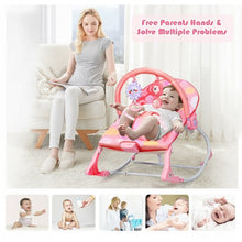 Load image into Gallery viewer, Adjustable Toddler Swing Bouncer & Rocker-Pink