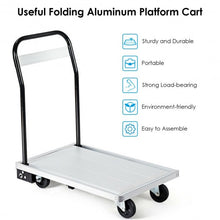 Load image into Gallery viewer, 440 lbs/770 lbs Folding Aluminum Platform Hand Truck-440 lbs
