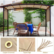 Load image into Gallery viewer, Outdoor Canopy Shade Cover with Copper Grommets & 4 Straps