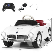 Load image into Gallery viewer, 12 V BMW 507 Licensed Electric Kids Ride On Retro Car-White
