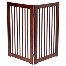 Load image into Gallery viewer, 36" Configurable Folding Wood Pet Dog Safety Fence with Gate-B