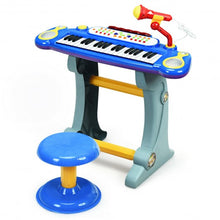 Load image into Gallery viewer, 37 Key Electronic Keyboard Kids Toy Piano-Blue