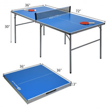 Load image into Gallery viewer, 6�x3� Portable Tennis Ping Pong Folding Table