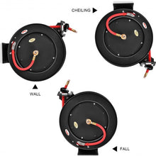 Load image into Gallery viewer, 3/8" x 50' Auto Rewind Retractable Air Hose Reel Compressor