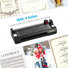 Load image into Gallery viewer, 9" Hot and Cold Paper Trimmer with 25 Pouches and Corner Rounder-Black