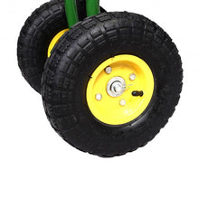 Load image into Gallery viewer, Garden Cart Rolling Work Seat With Heavy Duty Tool Tray Gardening Planting-Green