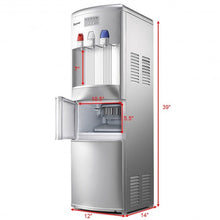 Load image into Gallery viewer, Top Loading Water Dispenser with Built-In Ice Maker Machine-Silver