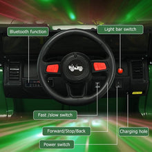 Load image into Gallery viewer, 12V Kids Ride-on Jeep Car with 2.4 G Remote Control-Green