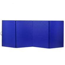 Load image into Gallery viewer, 4'x10'x2" Thick Folding Panel Gymnastics Mat-Blue