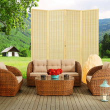 Load image into Gallery viewer, 6 ft 4 Panel Portable Folding Room Divider Screen-Natural
