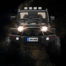 Load image into Gallery viewer, 12V Kids Remote Control Riding Truck Car with LED Lights-Black