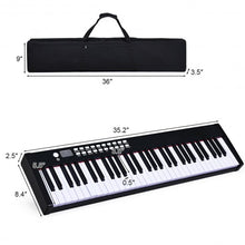 Load image into Gallery viewer, BX-II 61 Key Digital Piano Touch sensitive with Bluetooth and MP3-White