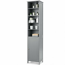 Load image into Gallery viewer, 72'' Free Standing Tall Floor Bathroom Storage Cabinet-Gray