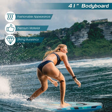 Load image into Gallery viewer, 41" Lightweight Bodyboard with Wrist Leash for Kids and Adults-L
