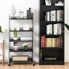 Load image into Gallery viewer, 5 Tiers Shelving Display Rack Rolling Cart
