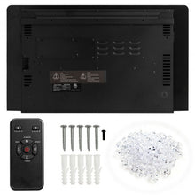 Load image into Gallery viewer, 30" Electric Fireplace Recessed Ultra Thin Wall Mounted Heater