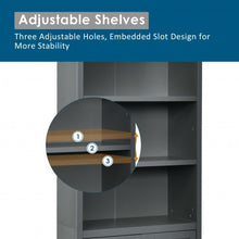 Load image into Gallery viewer, Bookcase Shelving Storage Wooden Cabinet Unit Standing Display Bookcase w/Doors