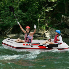 Load image into Gallery viewer, 3-4 Persons Inflatable Fishing Boat With Oars and Air Pump-Gray