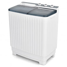 Load image into Gallery viewer, Portable Semi-automatic Washing Machine with Built-in Drain Pump-Gray