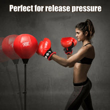 Load image into Gallery viewer, Boxing Punching Stand Set with Boxing Gloves