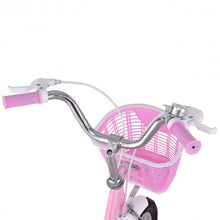 Load image into Gallery viewer, 16" Kids Bike Bicycle with Training Wheels and Basket -Pink