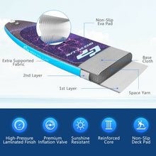 Load image into Gallery viewer, 11' Inflatable Stand Up Paddle Board Surfboard with Bag Aluminum Paddle Pump-M