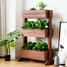 Load image into Gallery viewer, 3-Tier Raised Garden Bed Vertical Freestanding Elevated Planter