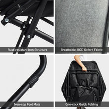 Load image into Gallery viewer, Folding Saucer Padded Chair Soft Wide Seat