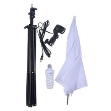 Load image into Gallery viewer, Studio 45W Bulb Lighting Umbrella Photography Stand Kit