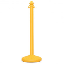 Load image into Gallery viewer, 6PC Set 39.5" Chain C-Hooks Fillable Base Plastic Stanchion -Yellow