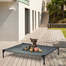 Load image into Gallery viewer, Portable Elevated Outdoor Pet Bed with Removable Canopy Shade-42"