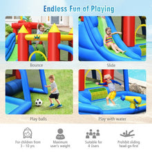 Load image into Gallery viewer, Inflatable Bounce House Splash Pool with Water Climb Slide Blower included