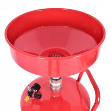 Load image into Gallery viewer, 20 Gallon Waste Oil Drain Capacity Tank Air Operate Drainer Portable Wheel Hose