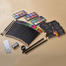 Load image into Gallery viewer, 80-Piece Art Set Drawing Accessories with Wood Case