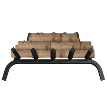 Load image into Gallery viewer, 21" Iron Fireplace Log Grate Firewood Burning Rack